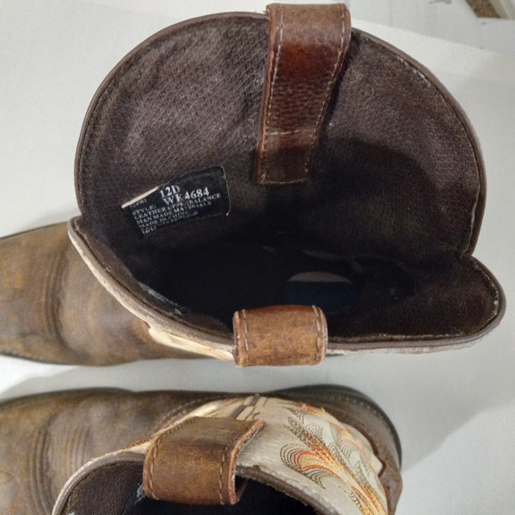 Justin Original Mens 12D Steel Toed Leather Work Boots #4684 - Picture 11 of 14